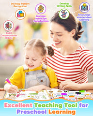Gagule Busy Book drawing-pages open invites drawing and writing practice anywhere