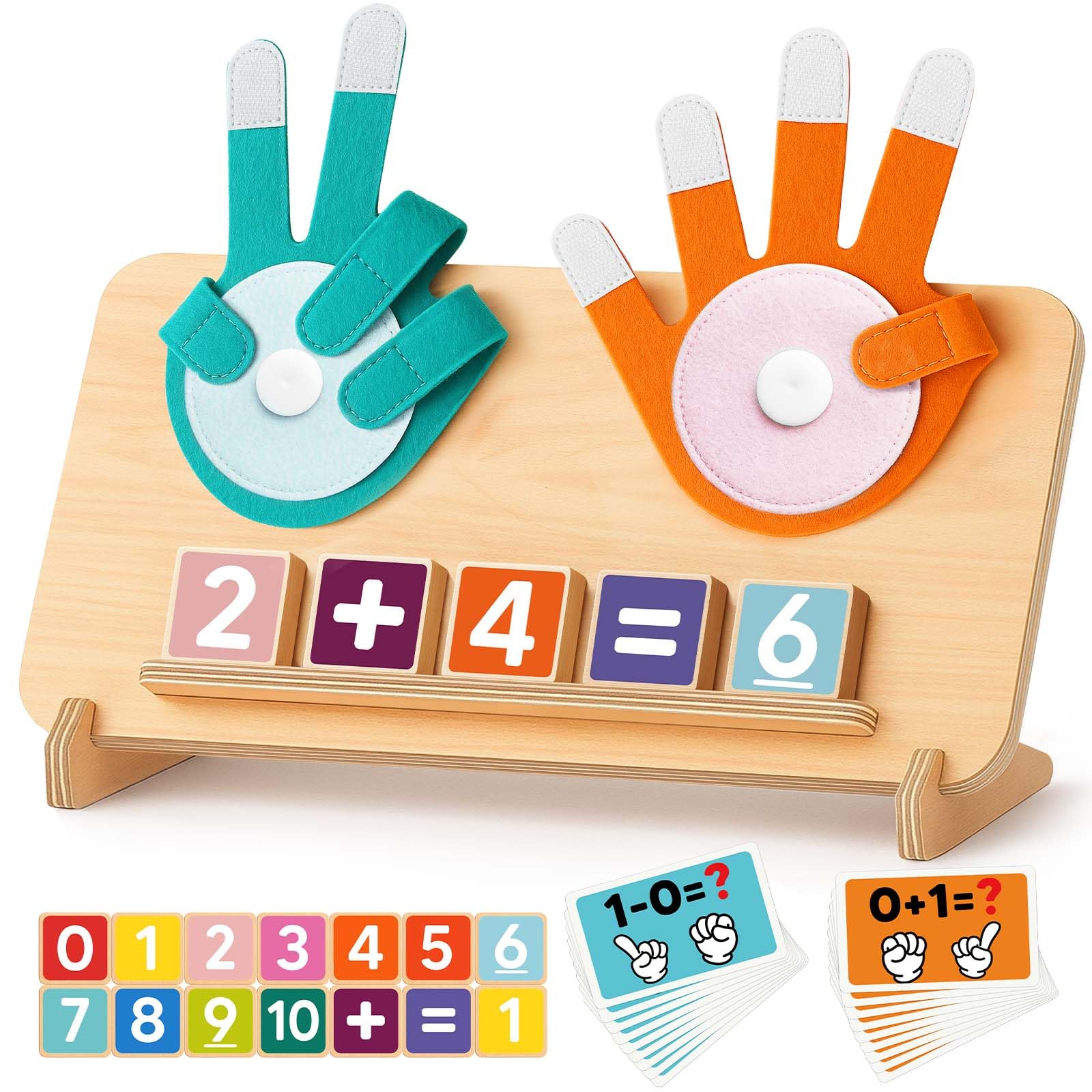 Gagule wooden finger counting board for hands-on early math practice.