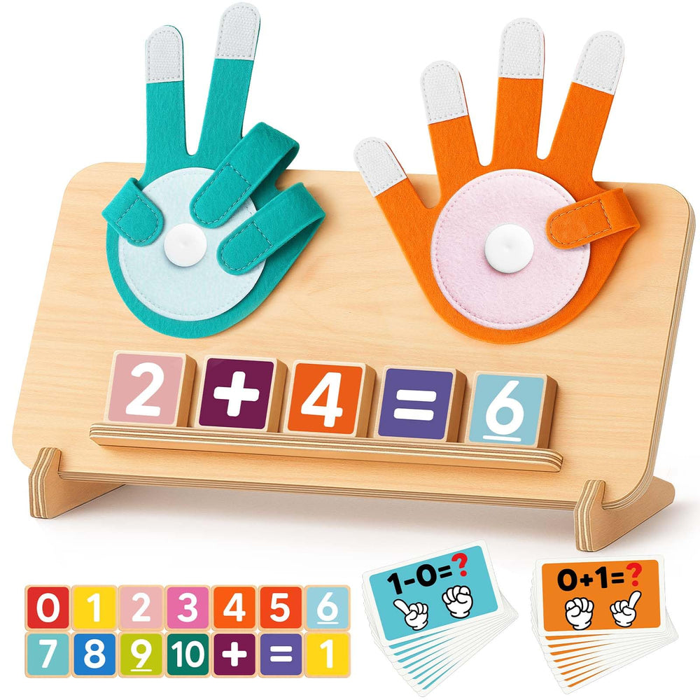Gagule wooden finger counting board for hands-on early math practice.