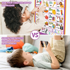 GaHoo alphabet wall chart with learning cards supports counting and matching activities
