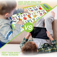 GaHoo back-side design showing shapes, colors, and counting for extended cognitive exploration.