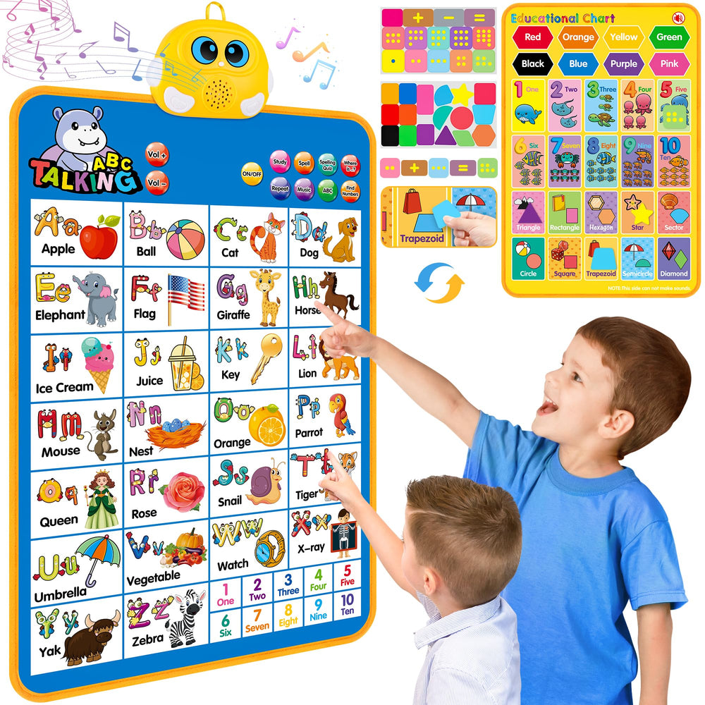 GaHoo electronic alphabet wall chart front view enhances early reading with interactive letters
