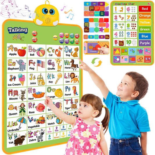 GaHoo electronic alphabet wall chart front view for engaging early learning of letters and numbers.