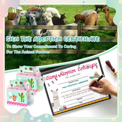 Gaiaring adoption stand to organize certificates and create photo moments.