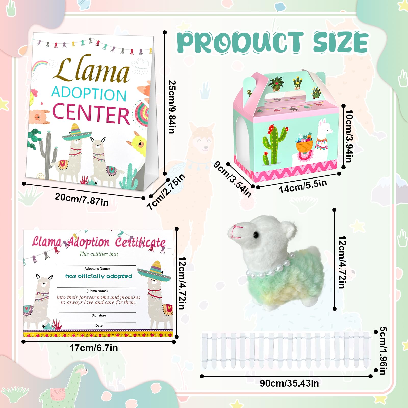 Gaiaring foldable llama boxes 12-pack for easy gift display at parties.