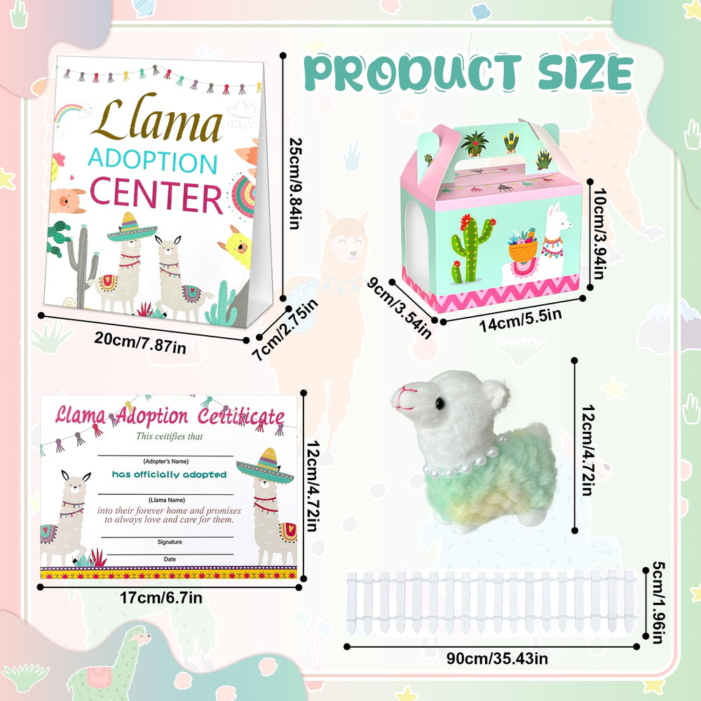 Gaiaring foldable llama boxes 12-pack for easy gift display at parties.