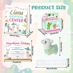 Gaiaring foldable llama boxes 12-pack for easy gift display at parties.
