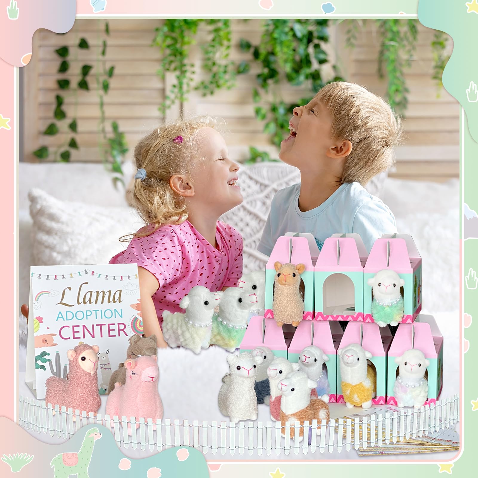Gaiaring white fence unit forms a charming adoption backdrop.