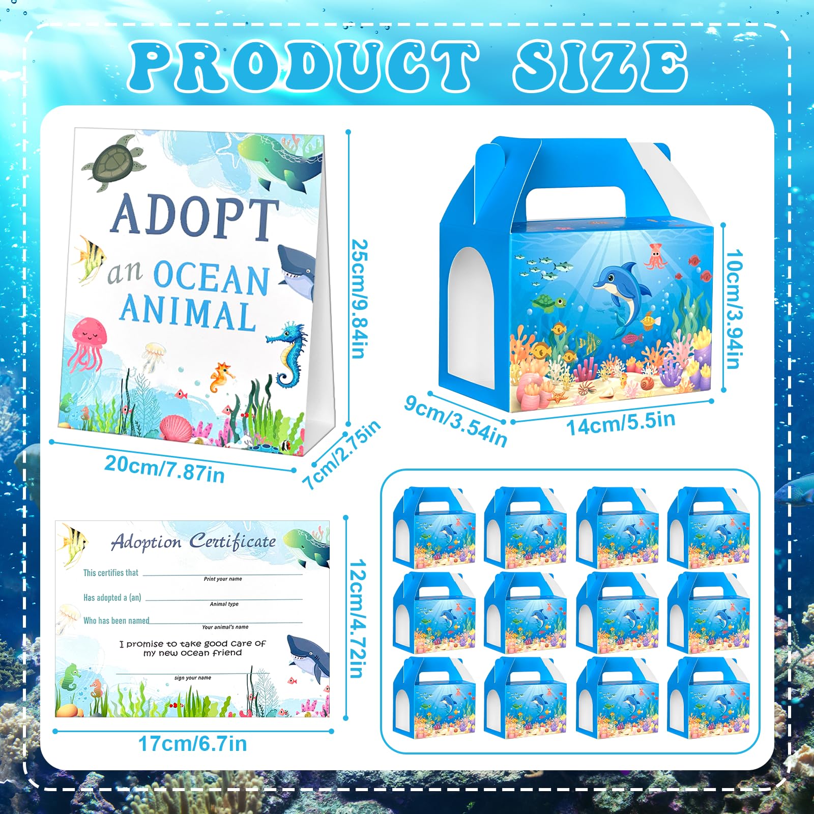Gaiaring Adopt-A-Sea theme boxes add vibrant table décor