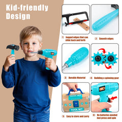 GAIETYDIY screwdriver with interchangeable bits for easy pretend repairs.