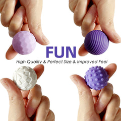 Gairssda multi-color textured fidget balls provide tactile engagement for focus and calm