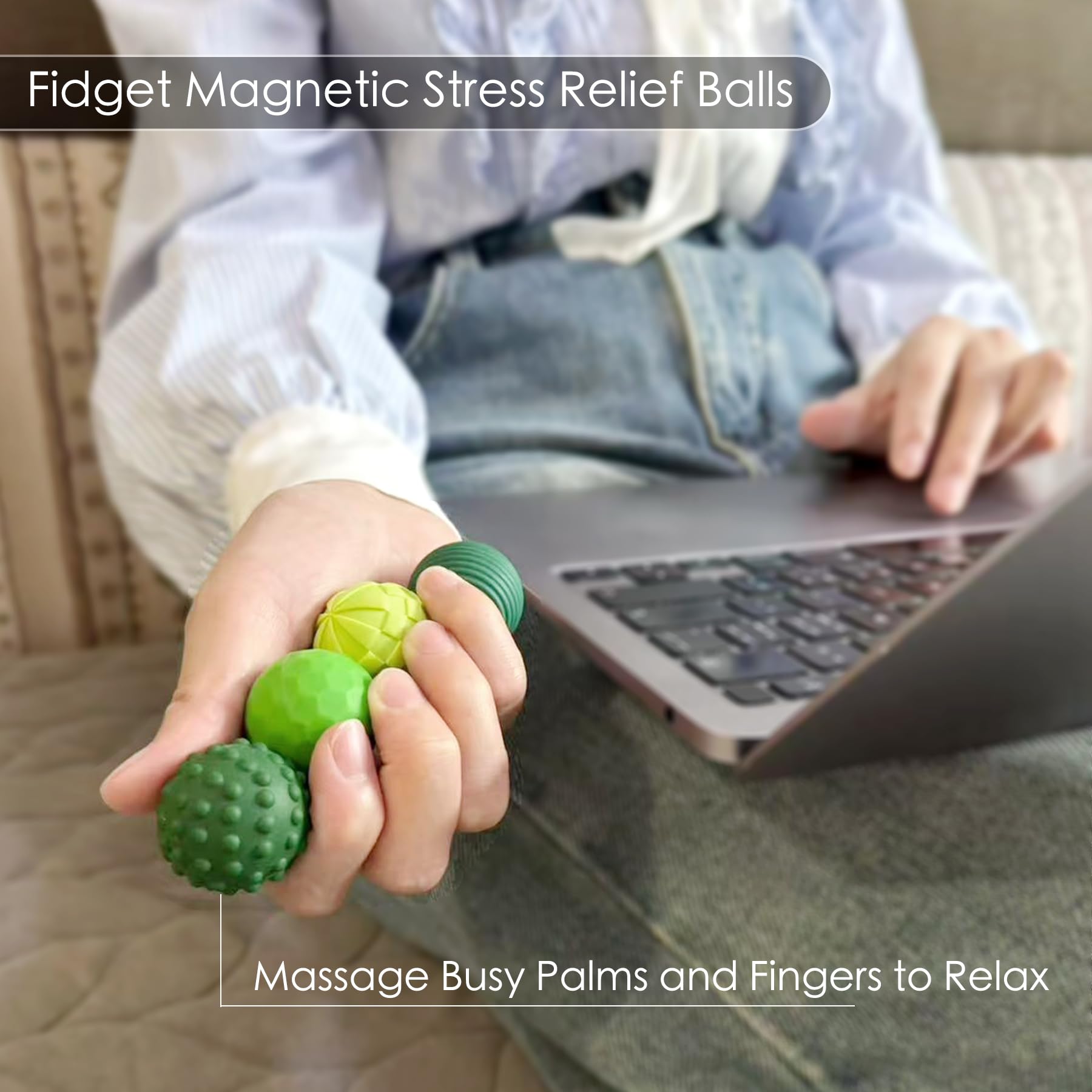 Gairssda hand-feel design offers satisfying grip during mindful breaks.