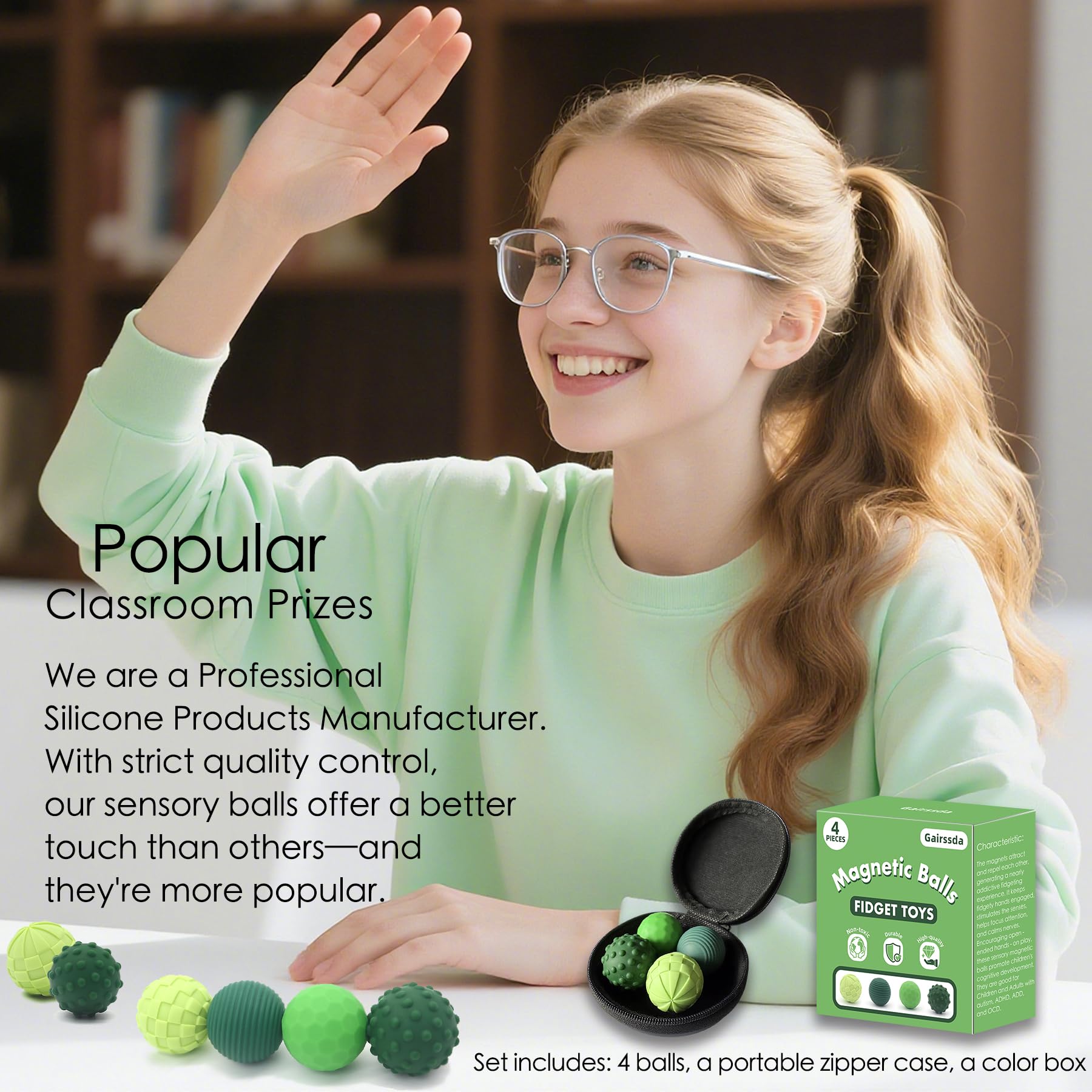 Gairssda magnetic interactions invite gentle play and distraction-free concentration.