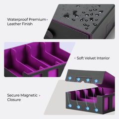 GAISTEN portable card fortress handle enables easy transport to game nights.