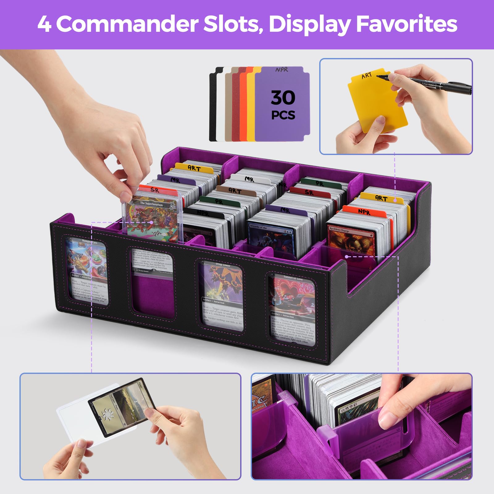 GAISTEN 21 removable dividers keep collections neatly organized and accessible.