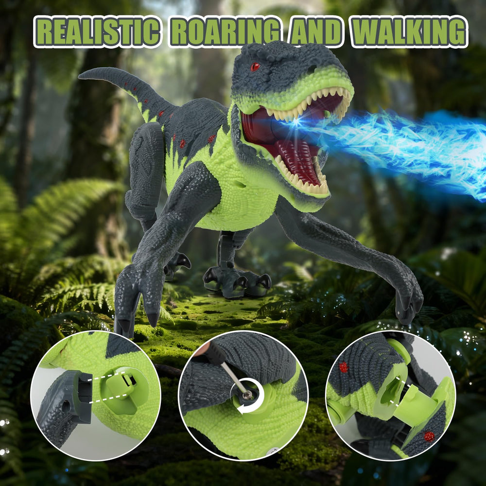 Gaitel dinosaur roaring sounds enhance dramatic pretend play.