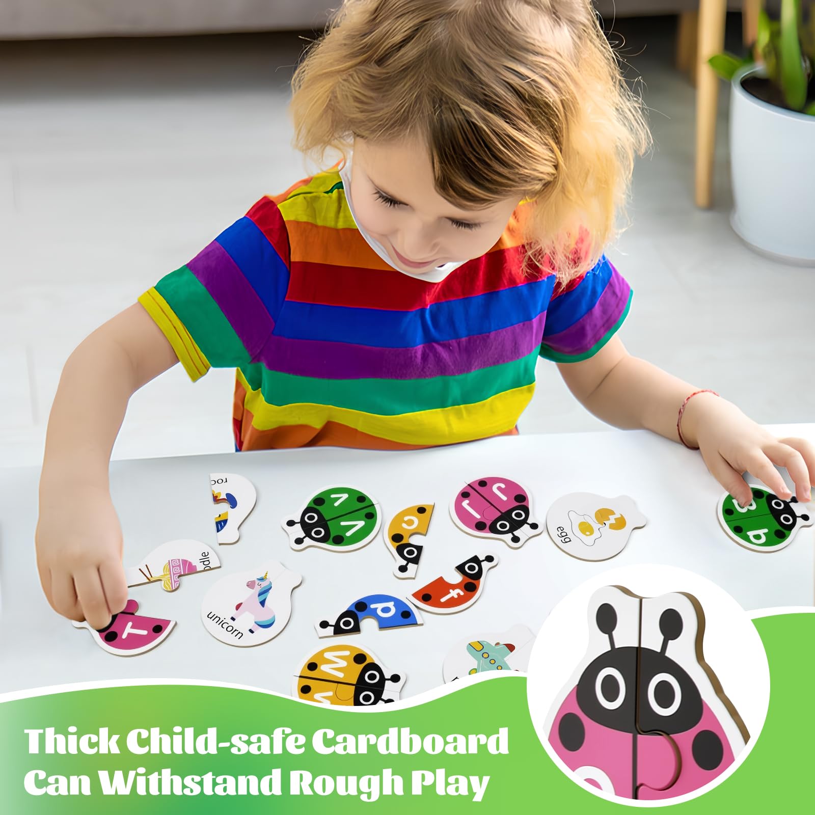 GAKICO Ladybug Montessori-inspired design promotes independent learning