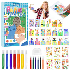 GAKICO rainbow scratch paper reveals bright hues for creative kids