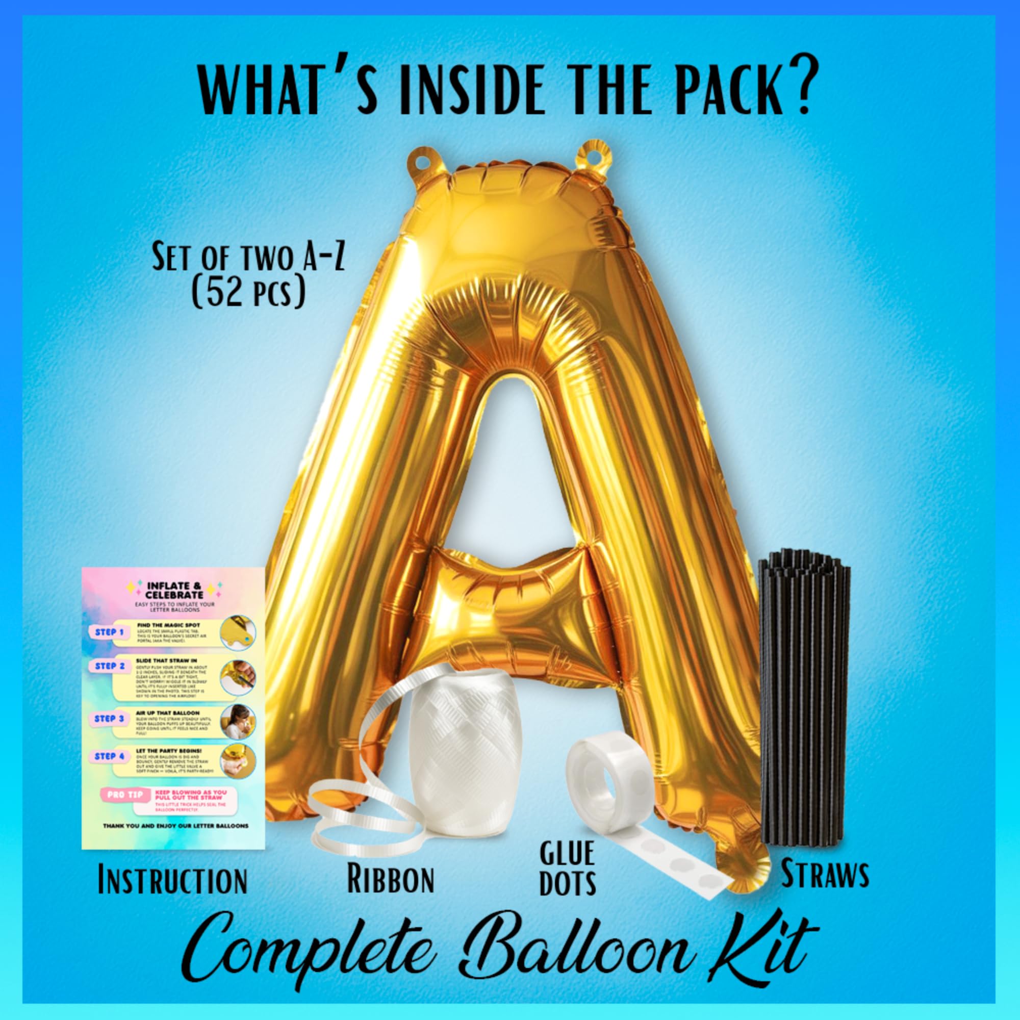 Gala Supplies custom name banner letters for personalized celebrations