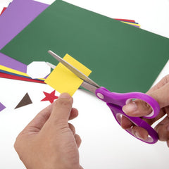 Galadim rounded-tip kids scissors, 7 inches, safe for classroom crafts.