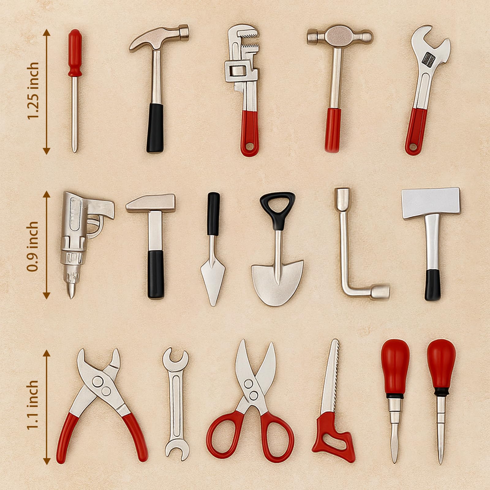 GALAOMA detailed repair tools offer durable metal construction for long-lasting dollhouse accessories.