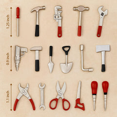GALAOMA detailed repair tools offer durable metal construction for long-lasting dollhouse accessories.