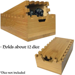 Galdor's Guild folding dice tower open reveals compact, travel-friendly design for take-anywhere games.