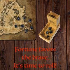 Galdor's Guild gift-ready dice tower makes a thoughtful DM or dice fan present.