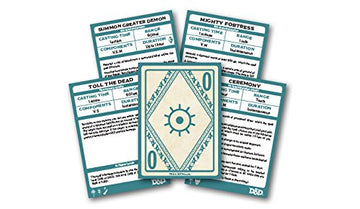 Gale Force Nine Spellbook Cards coating protects cards and supports dry-erase notes.