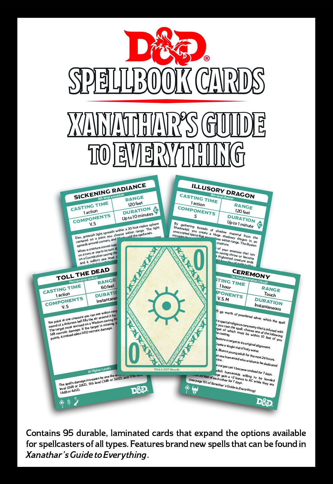 Gale Force Nine spell-card detail shows clear wording for quick reference.