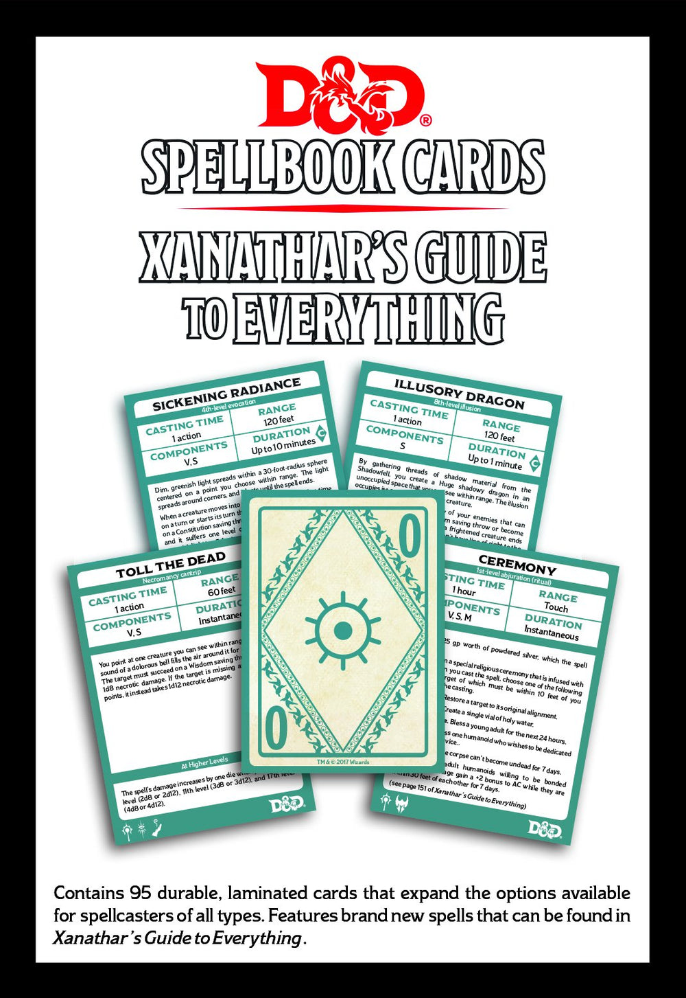Gale Force Nine spell-card detail shows clear wording for quick reference.