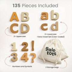 GALE TOTS magnetic numbers for counting and simple math play.