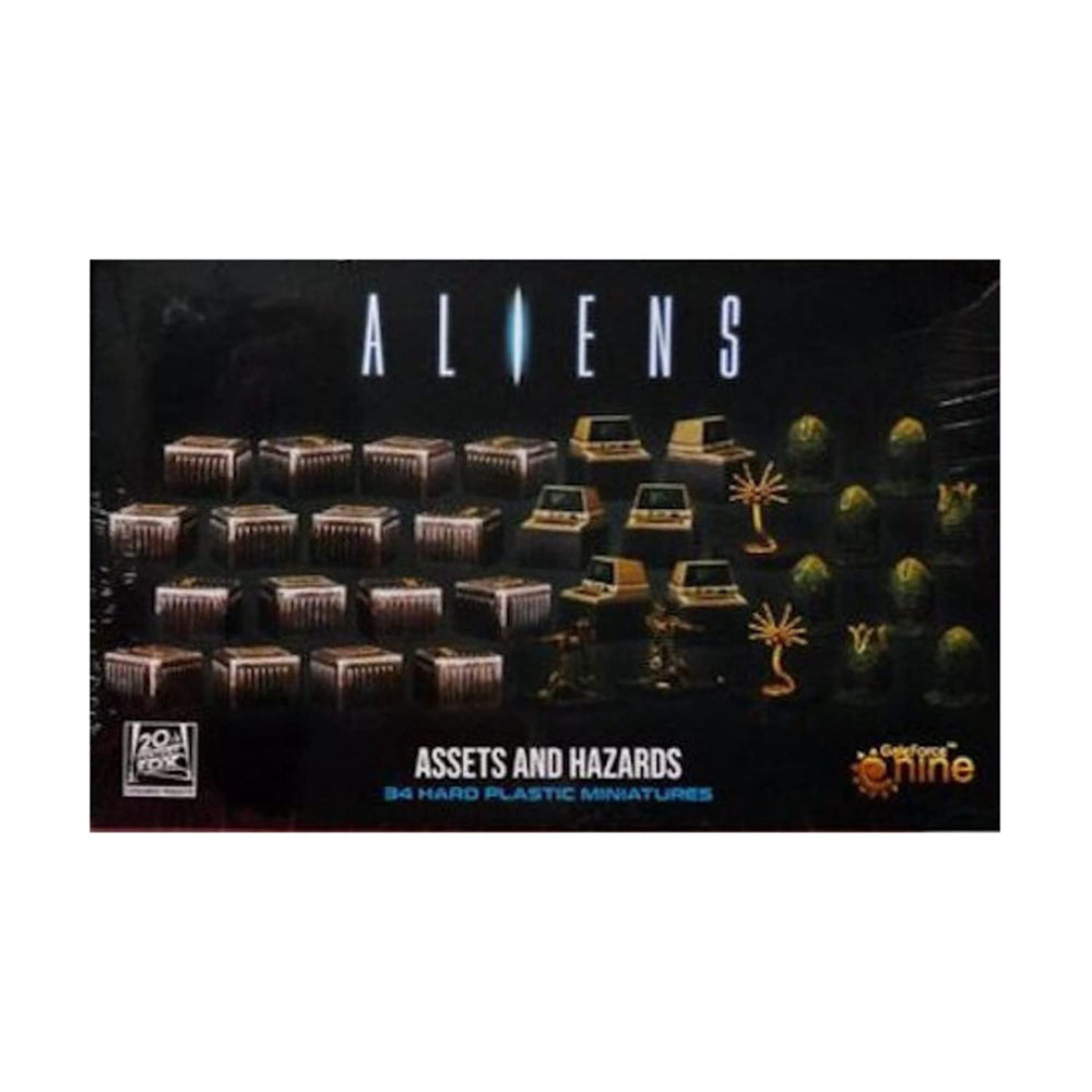 Gale Force Nine Aliens 3D Gaming Kit components on a game board, enhancing immersion.