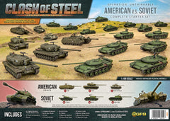 Gale Force Nine Clash of Steel tabletop setup close-up shows components.