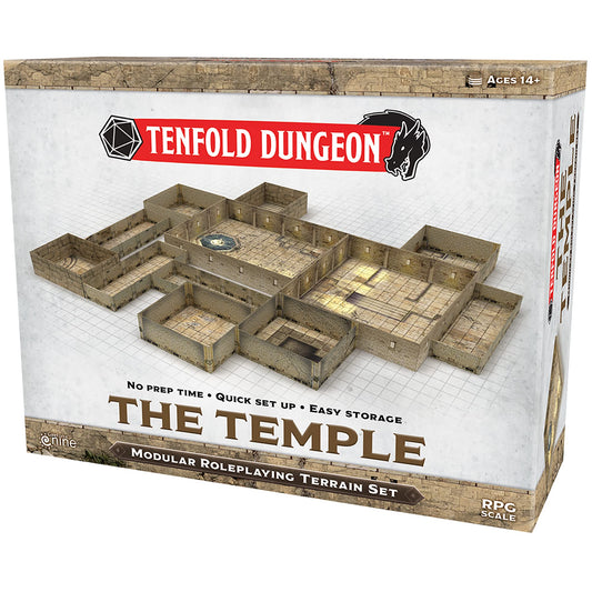 Gale Force Nine Tenfold Dungeon temple tiles for immersive temple scenes.