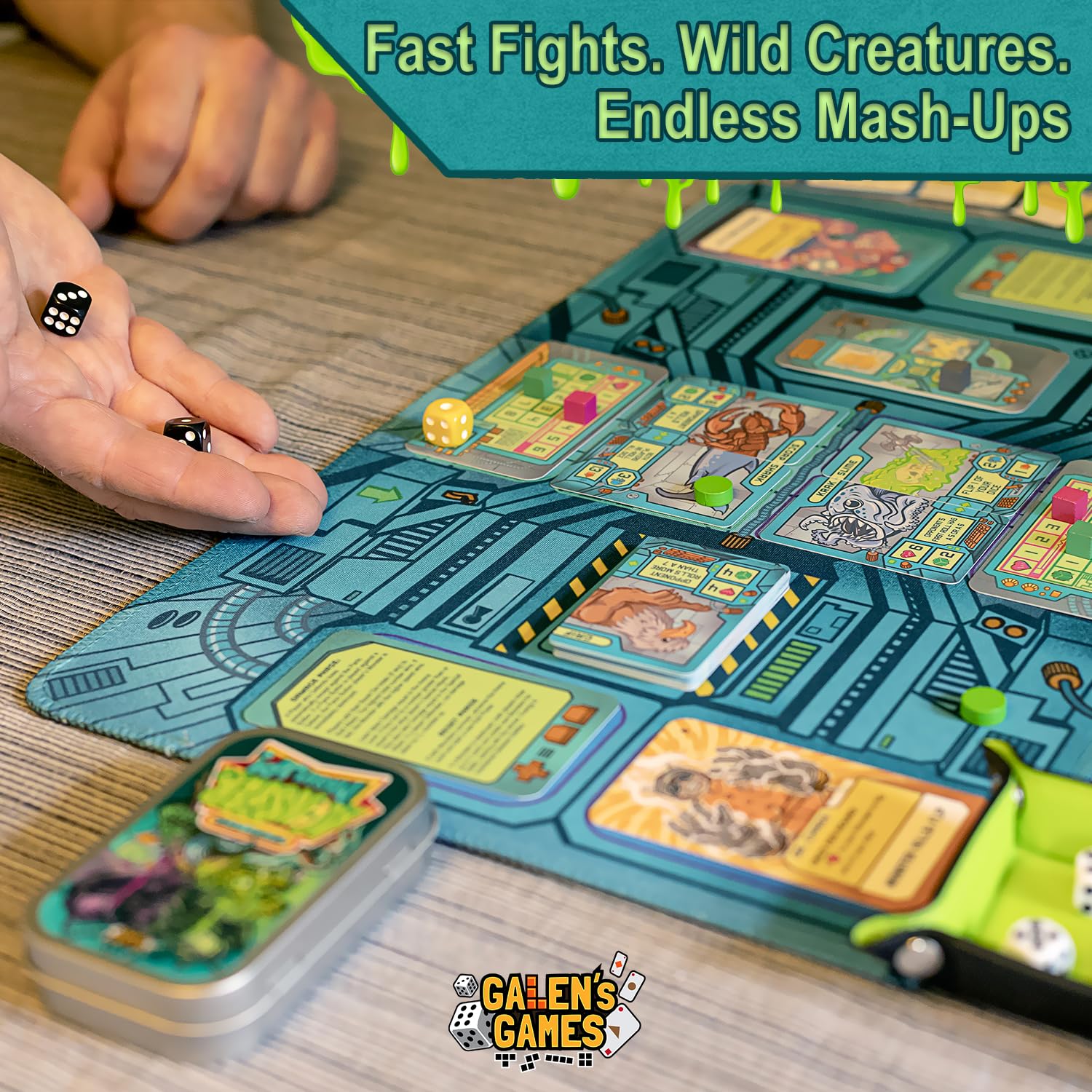 Galen's Games travel-friendly packaging supports quick storage.