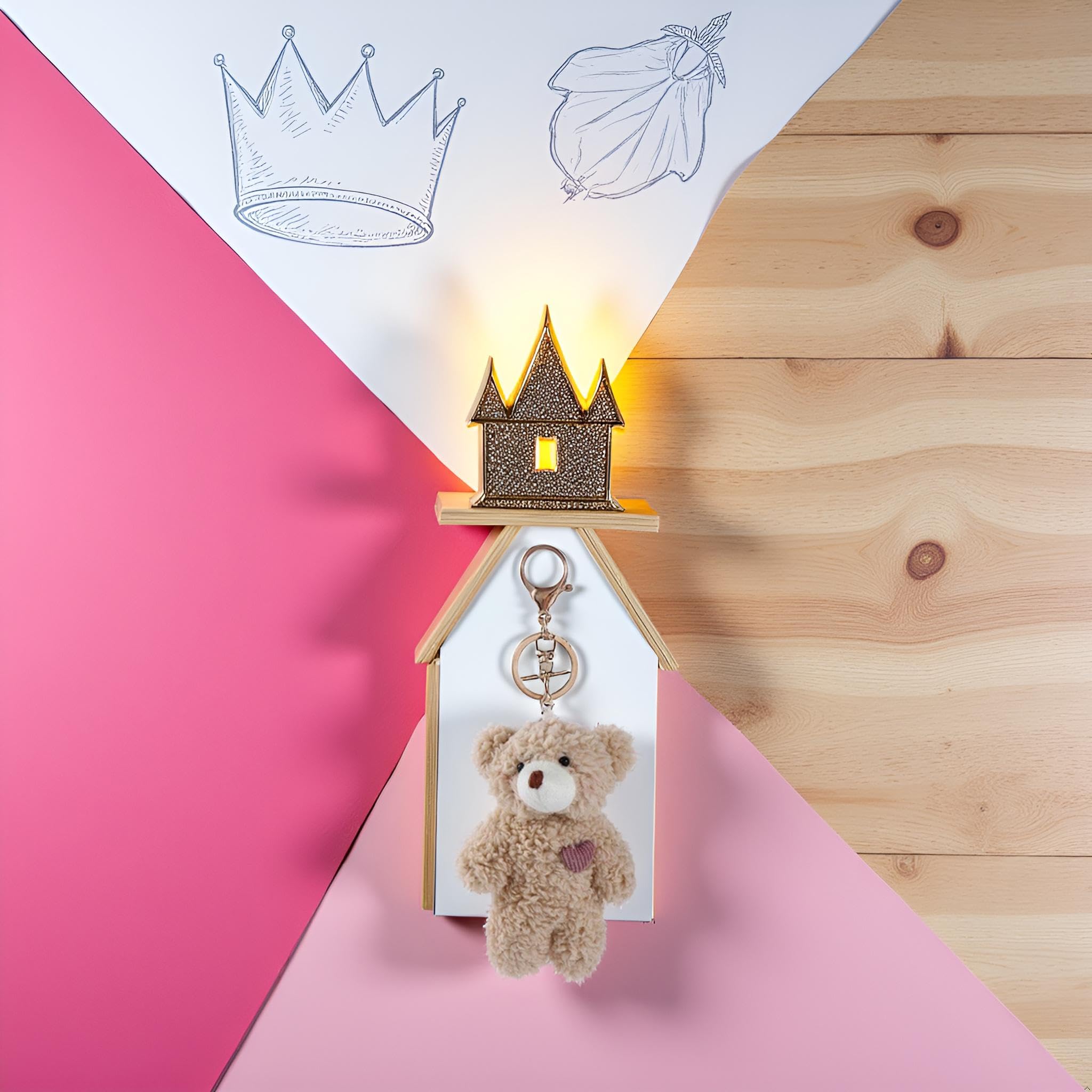 Galepromot car-accessory plush bear adds playful interior charm.
