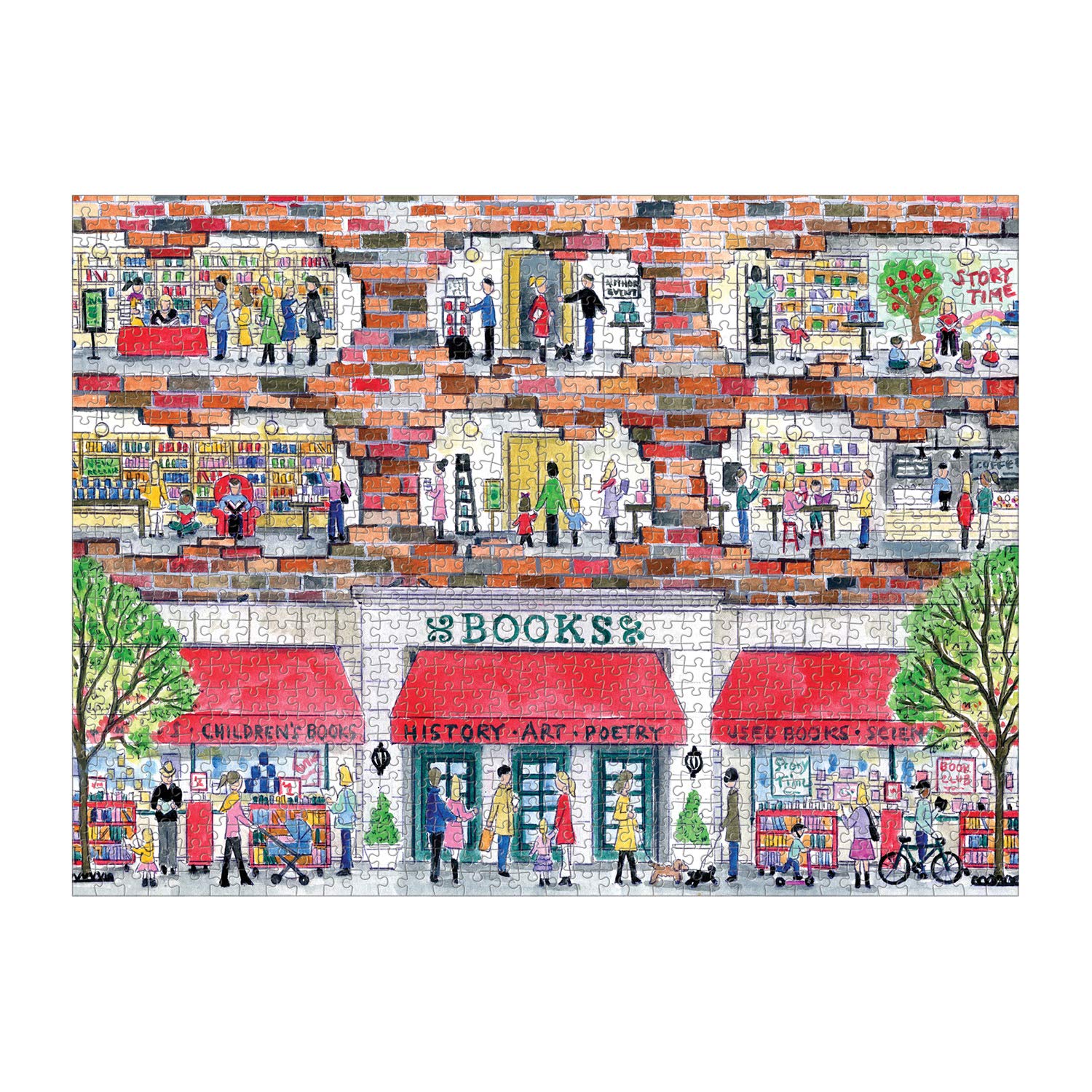 Galison puzzle insert included for reference as you assemble the image