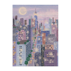 Galison City Lights puzzle box with matte finish, ideal for gifting.