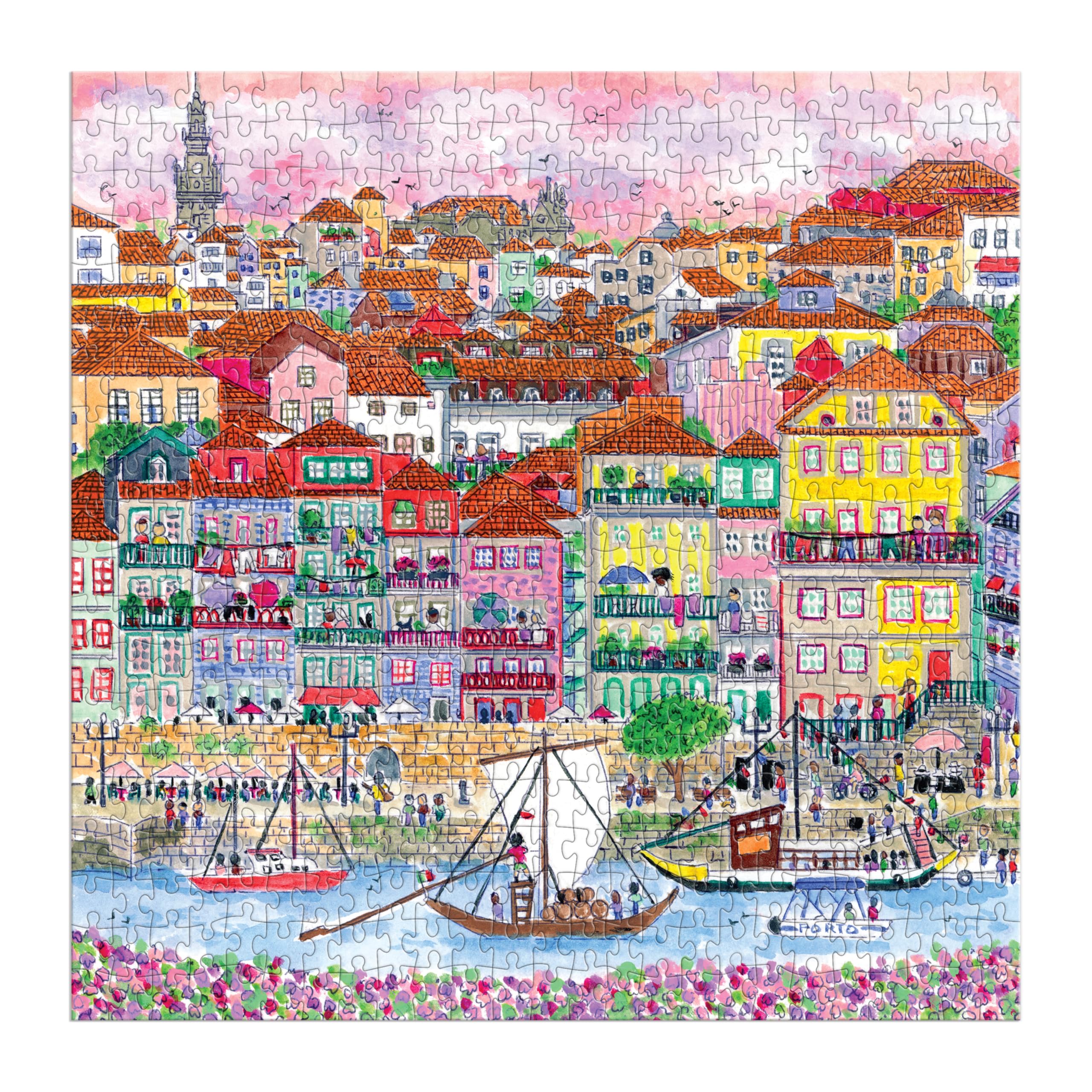Galison Colors of Porto puzzle seaside sky and ocean for immersive art appreciation