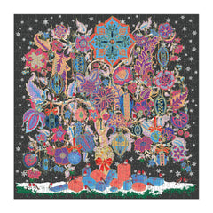 Galison completed puzzle measures 20 by 20 inches for display or framing.