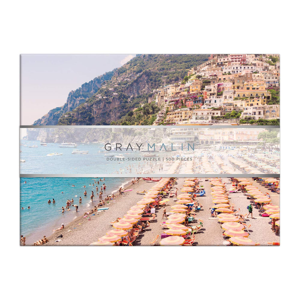 Galison Gray Malin Italy orange umbrella row for vibrant puzzle scenes.