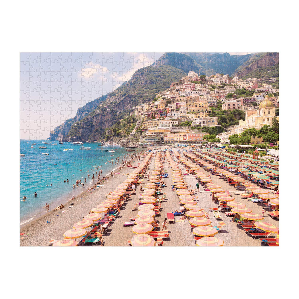 Galison Gray Malin Italy puzzle pieces are thick and sturdy for easy handling.