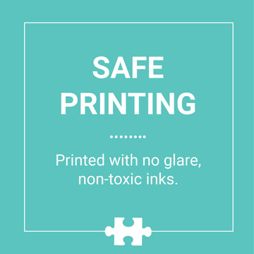 Non-toxic inks used in printing support safe production of the Joy Laforme artwork.