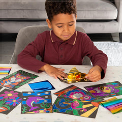 Galt Fab Foil Art simple peel-and-rub technique for kids.