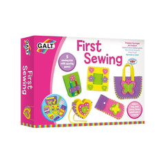 Galt First Sewing Kit butterfly bag helps kids develop fine motor skills.