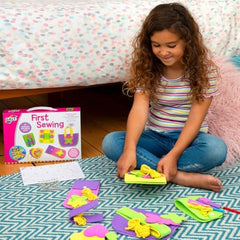 Galt First Sewing Kit notepad cover offers a practical, personalized project for kids.