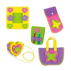 Galt First Sewing Kit picture frame provides a simple keepsake project for young crafters.