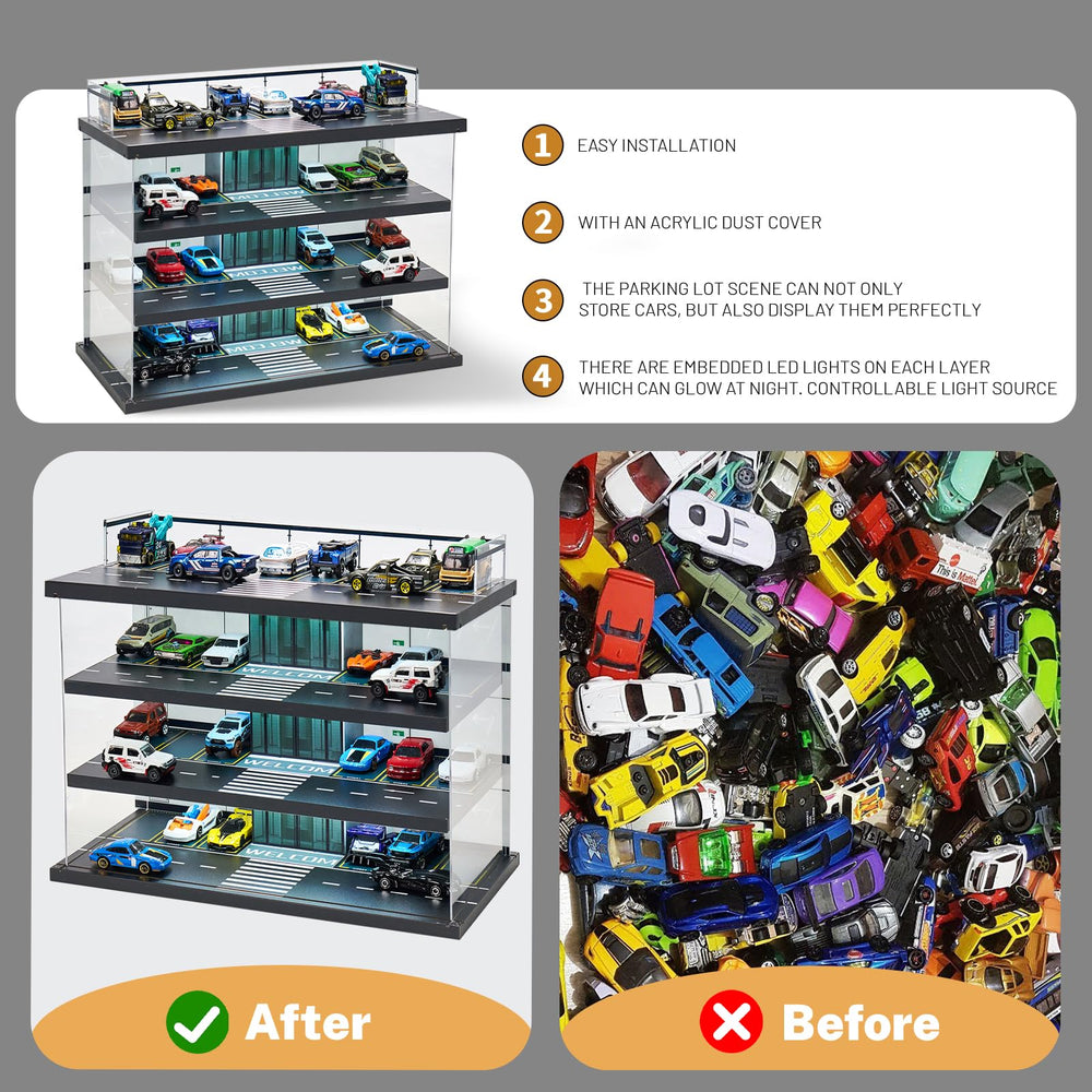 GALUMO acrylic dustproof cover protects scale models while on display.