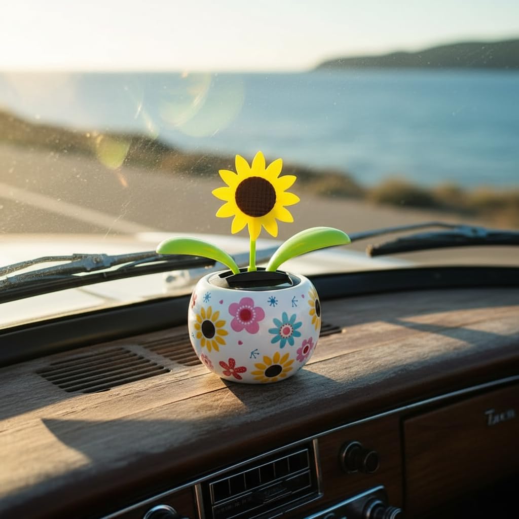 Galyacht solar dancing sunflower gift idea for sunny spaces.